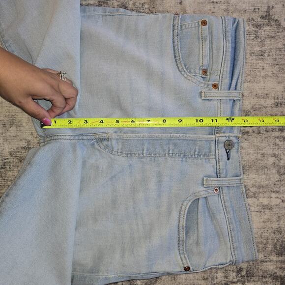 Levis Ribcage Straight Ankle Jeans Womens W30 L27 High Rise Button Fly Denim - Picture 6 of 11